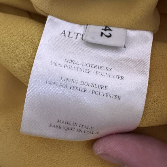 Altuzarra Kaya Asymmetric Cutout Satin Midi Dress Size 10 Modern Ruched $1525 - Picture 14 of 15